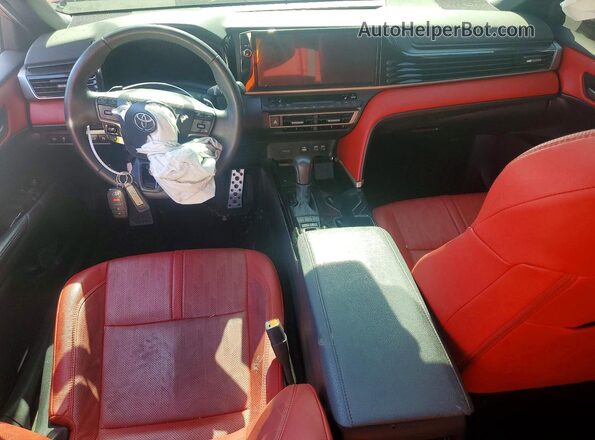 4T1DAACK7SU019296 2025 TOYOTA CAMRY Red Dashboard view
