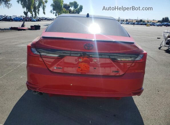 4T1DAACK7SU019296 2025 TOYOTA CAMRY Red Rear view