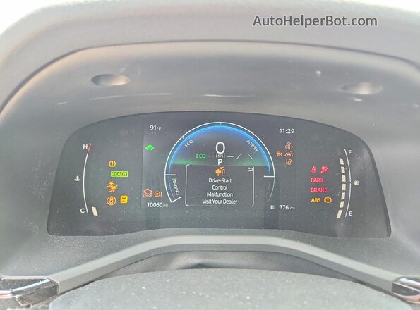4T1DAACK7SU094323 2025 TOYOTA CAMRY Серый Вид щитка приборов