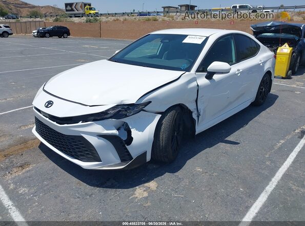 4T1DAACK7SU119429 2025 TOYOTA CAMRY White Առջևի ձախ երեք քառորդ տեսարան