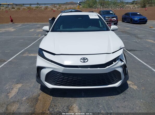 4T1DAACK7SU119429 2025 TOYOTA CAMRY White Սարքավորումների վահանակի տեսք