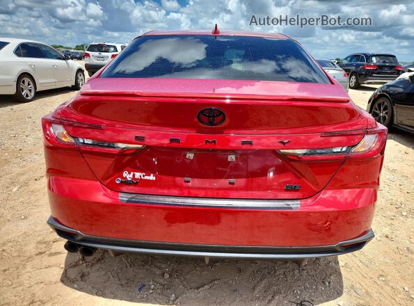 4T1DAACK7SU130494 2025 TOYOTA CAMRY Red უკანა ხედი
