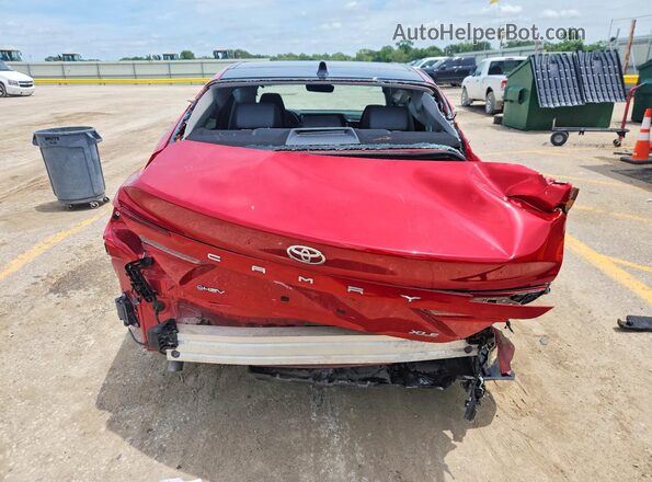 4T1DAACK7SU134707 2025 TOYOTA CAMRY Red Widok z tyłu