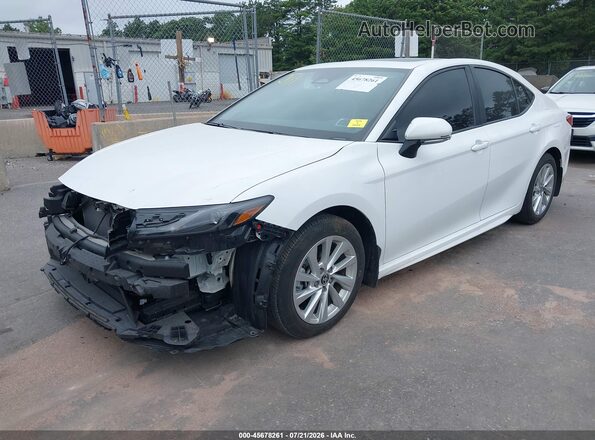 4T1DAACK7SU512587 2025 TOYOTA CAMRY White Առջևի ձախ երեք քառորդ տեսարան
