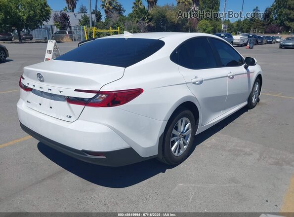 4T1DAACK7TU668999 2026 TOYOTA CAMRY Белый Задняя правая четверть