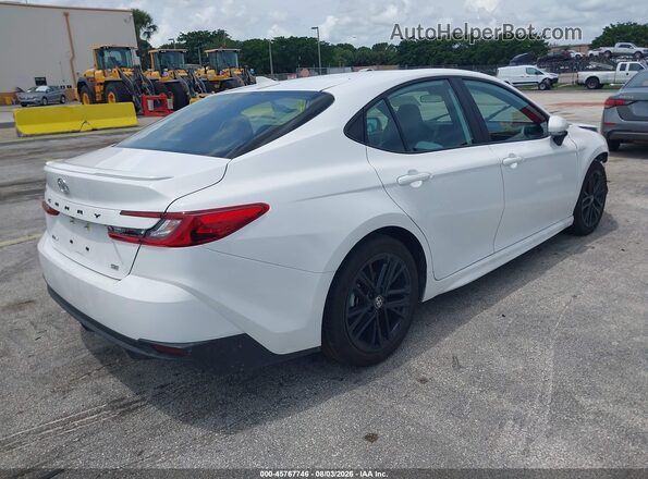 4T1DAACK7TU689416 2026 TOYOTA CAMRY White Trasero derecho