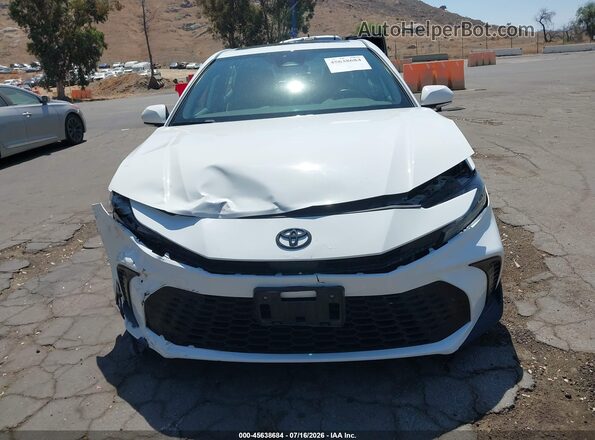 4T1DAACK8SU028203 2025 TOYOTA CAMRY White Widok zestawu wskaźników