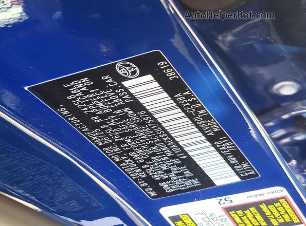 4T1DAACK8SU175976 2025 TOYOTA CAMRY Blue Vista del compartimento del motor