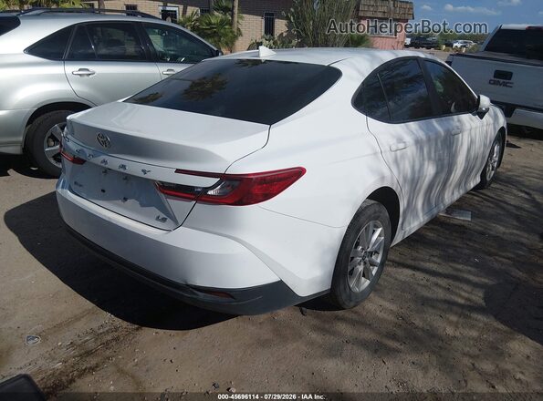 4T1DAACK8SU542861 2025 TOYOTA CAMRY White Задня права чверть