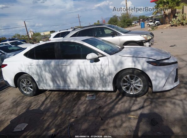 4T1DAACK8SU542861 2025 TOYOTA CAMRY White Вид щитка приладів