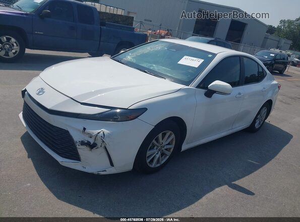 4T1DAACK8SU608227 2025 TOYOTA CAMRY White Առջևի ձախ երեք քառորդ տեսարան