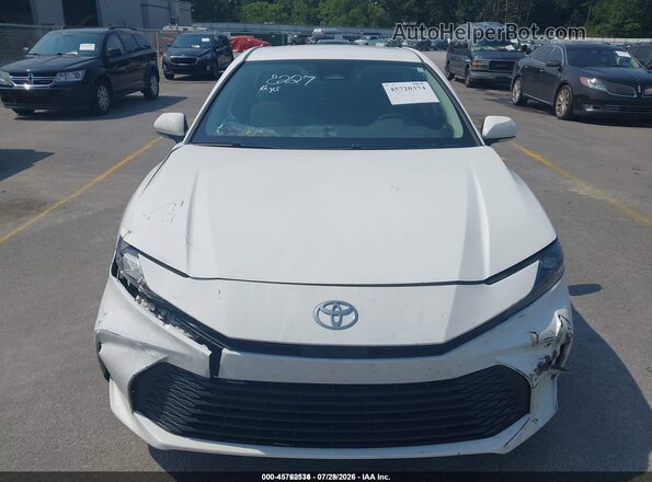 4T1DAACK8SU608227 2025 TOYOTA CAMRY White Սարքավորումների վահանակի տեսք
