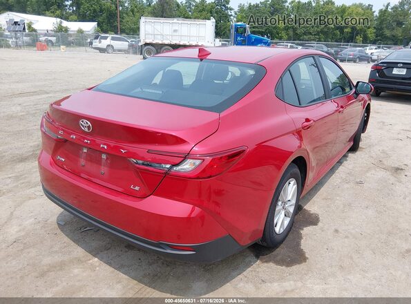 4T1DAACK8TU262228 2026 TOYOTA CAMRY Red Հետևի աջ