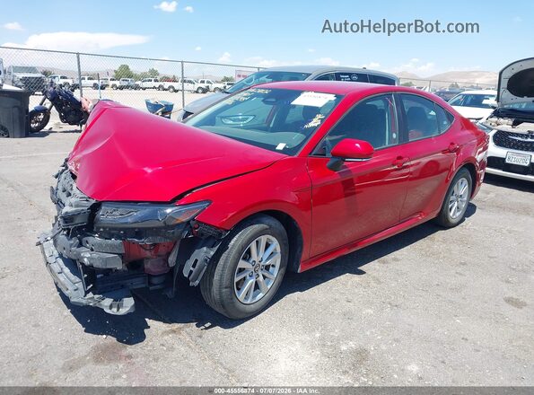 4T1DAACK9SU051330 2025 TOYOTA CAMRY Red Przód lewy