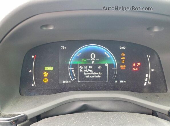 4T1DAACK9SU194441 2025 TOYOTA CAMRY White Instrument cluster view