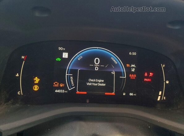 4T1DAACK9SU550192 2025 TOYOTA CAMRY Black Սարքավորումների վահանակի տեսք