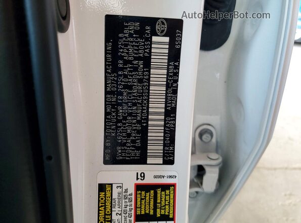 4T1DAACK9SU597691 2025 TOYOTA CAMRY Белый Вид подкапотного пространства