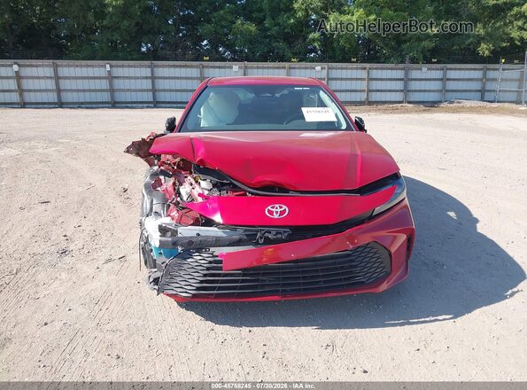 4T1DAACK9TU256373 2026 TOYOTA CAMRY Red Instrument cluster view