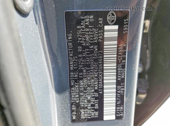 4T1DAACK9TU686873 2026 TOYOTA CAMRY Gray Engine compartment view