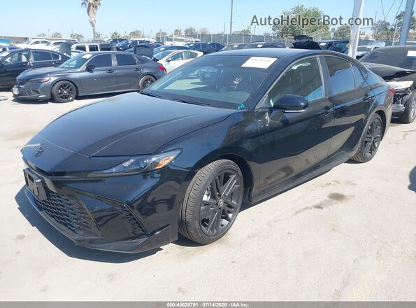 4T1DAACK9TU707186 2026 TOYOTA CAMRY Black Առջևի ձախ երեք քառորդ տեսարան