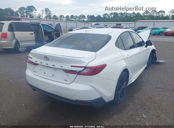 4T1DAACKXSU063826 2025 TOYOTA CAMRY White Trasero derecho