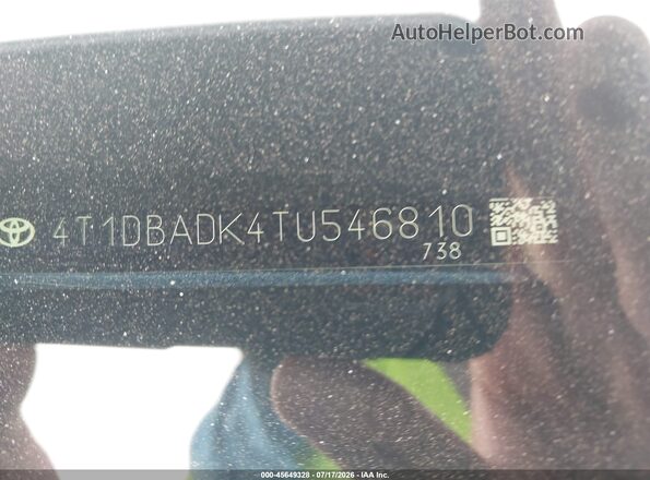 4T1DBADK4TU546810 2026 TOYOTA CAMRY Серый Вид подкапотного пространства