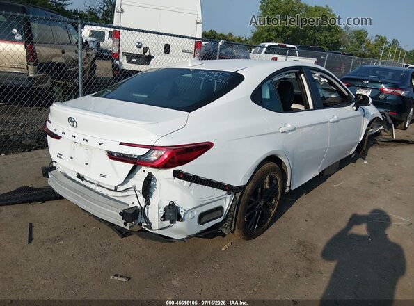 4T1DBADK6SU009841 2025 TOYOTA CAMRY Белый Задняя правая четверть