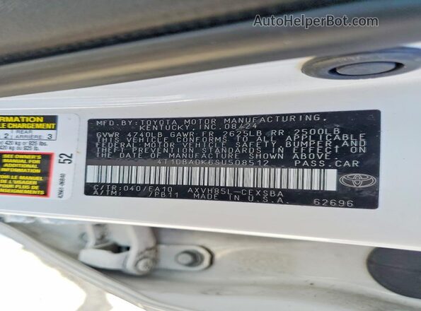 4T1DBADK6SU508512 2025 TOYOTA CAMRY White Engine compartment view