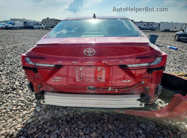 4T1DBADK8SU026348 2025 TOYOTA CAMRY Red Widok z tyłu