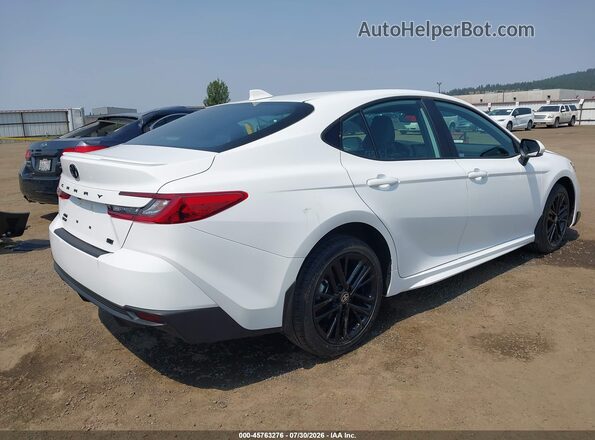 4T1DBADKXSU539505 2025 TOYOTA CAMRY White Задня права чверть