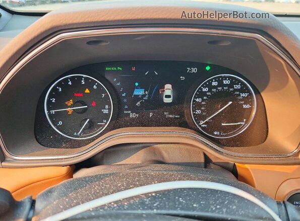 4T1DZ1FB2NU077180 2022 TOYOTA AVALON Blue Vista del cuadro de instrumentos