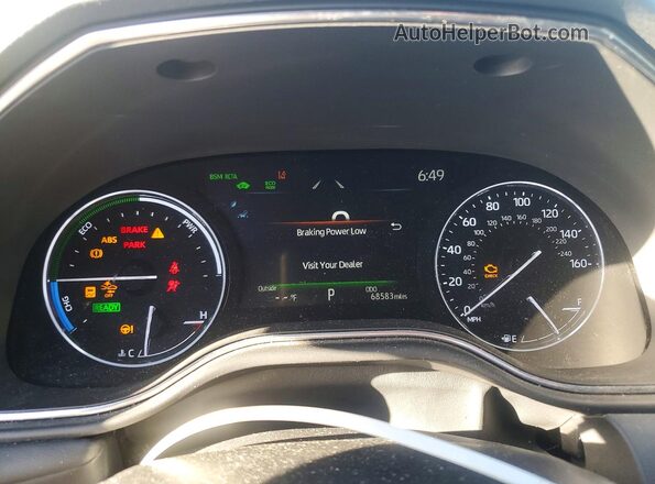 4T1E21FB2LU013467 2020 TOYOTA AVALON Черный Вид щитка приборов