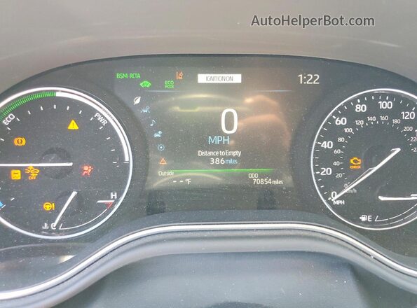 4T1E21FB6LU016582 2020 TOYOTA AVALON Burgundy Вид щитка приладів