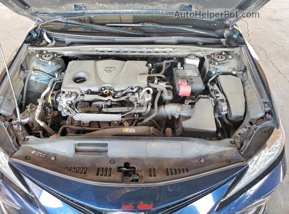 4T1F11AK6MU558247 2021 TOYOTA CAMRY Blue უკანა სალონის ხედი