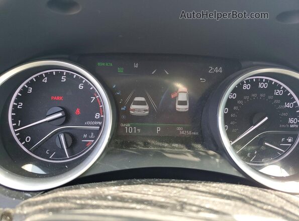 4T1F11BK4PU078226 2023 TOYOTA CAMRY Red ხელსაწყოთა პანელის ხედი