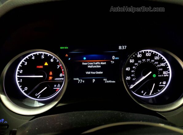 4T1F11BK5MU045456 2021 TOYOTA CAMRY Blue Widok zestawu wskaźników