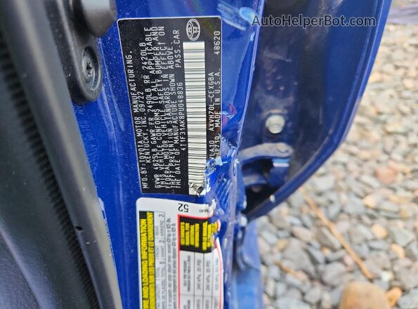 4T1F31AK8PU048836 2023 TOYOTA CAMRY Blue Շարժիչի բաժամունքի տեսք