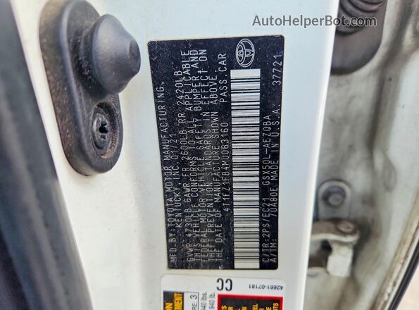 4T1FZ1FB4MU063160 2021 TOYOTA AVALON White Շարժիչի բաժամունքի տեսք
