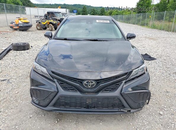 4T1G11AK0NU652663 2022 TOYOTA CAMRY Black Front view