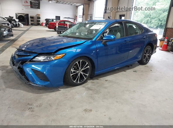 4T1G11AK1LU346486 2020 TOYOTA CAMRY Blue Առջևի ձախ երեք քառորդ տեսարան