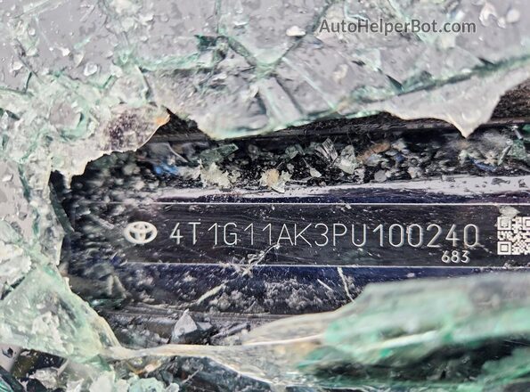 4T1G11AK3PU100240 2023 TOYOTA CAMRY Black Vista del compartimento del motor