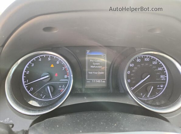 4T1G11AK4LU983839 2020 TOYOTA CAMRY White Widok zestawu wskaźników