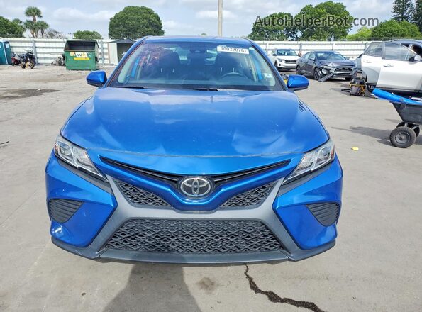 4T1G11AK7LU332883 2020 TOYOTA CAMRY Blue Front view