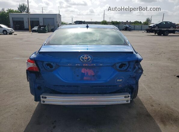 4T1G11AK7LU332883 2020 TOYOTA CAMRY Blue Rear view