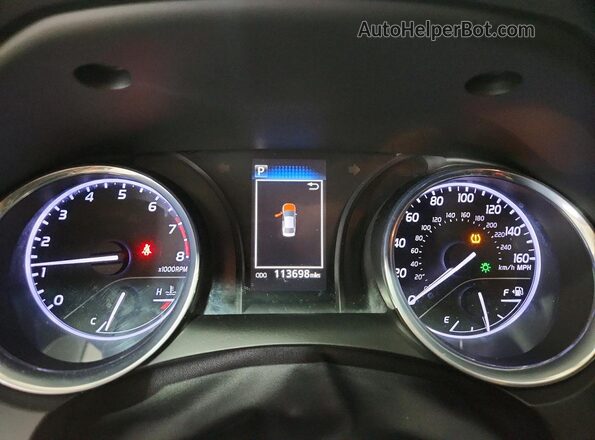 4T1G11AK7LU873416 2020 TOYOTA CAMRY Черный Вид щитка приборов