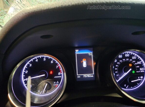 4T1G11AK7LU885159 2020 TOYOTA CAMRY Gray Вид щитка приладів