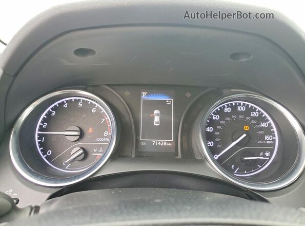 4T1G11AK8LU392249 2020 TOYOTA CAMRY White Instrument cluster view