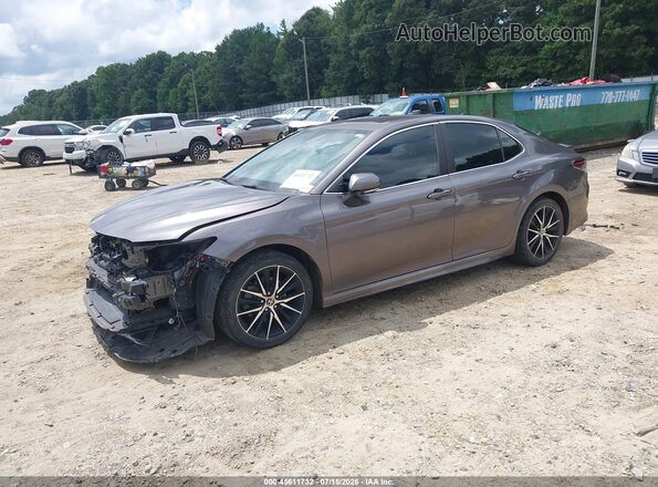 4T1G11AK8NU624108 2022 TOYOTA CAMRY Gray Առջևի ձախ երեք քառորդ տեսարան