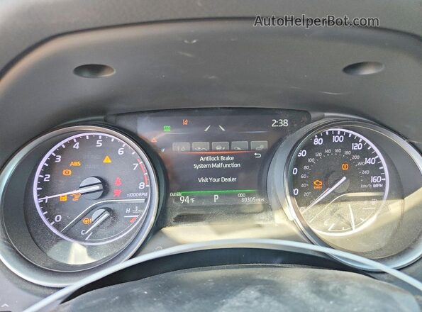 4T1G11BK3NU062178 2022 TOYOTA CAMRY Silver Vista del cuadro de instrumentos