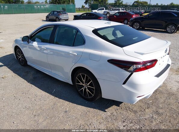 4T1G11BK8MU040076 2021 TOYOTA CAMRY White Задня ліва чверть